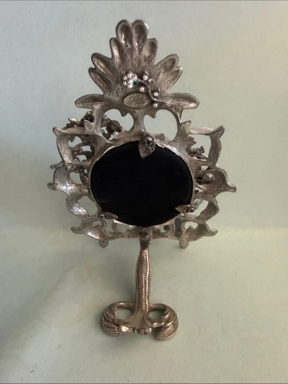 Kirk’s Folly Ornate Silver-Tone Decorative Picture Frame with Floral Accents